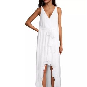 Ungaro High-Low Maxi Dress never worn. paid $447.  Hemmed for my height 5’4”.